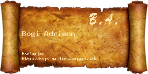 Bogi Adrienn névjegykártya